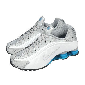 [ACS] Nike 休閒鞋 Shox R4 男鞋 灰 藍 緩震 復古 反光 彈簧鞋 Blue Lagoon HQ1988-005