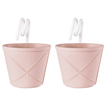 品屋 收納吊籃  14.5 x 12.5 x 12cm  典雅粉  2個