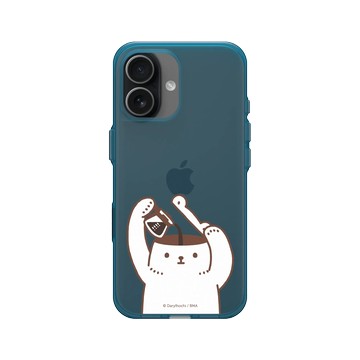 iPhone 17 Clear (相機按鈕) 夜幕藍 - 白白日記 Darylhochi - I NEED COFFEE!