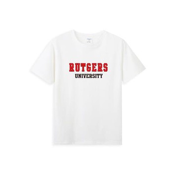 美國羅格斯大學t恤短袖Rutgers University美式簡約寬松嘻哈男女