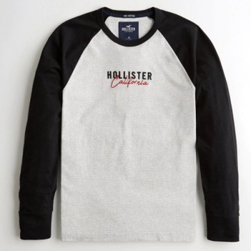 Hollister HCO 長袖 T恤 灰色  1426