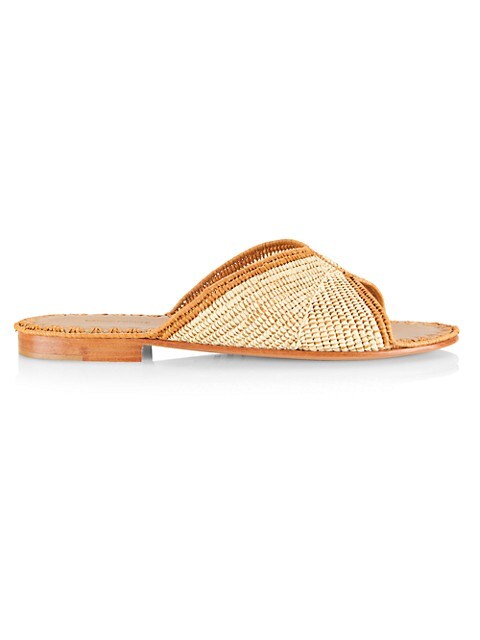 Salon Raffia Slide Sandals