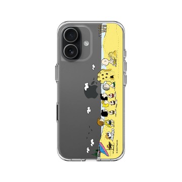 iPhone 17 Clear Case（相機按鈕） 透明 - 史努比 Snoopy - 排隊堆沙堡