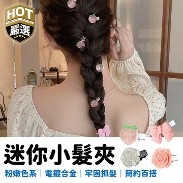 瀏海夾 碎髮夾 邊髮夾 迷你髮夾 造型髮夾 花朵髮夾 愛心髮夾 髮夾 邊夾 髮飾 飾品 玫瑰花髮夾 蝴蝶結髮夾
