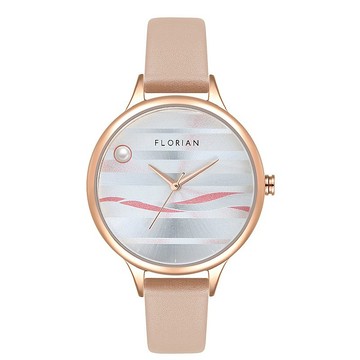 La Mer錶盤 真皮皮帶 時尚34mm手錶 | 6色