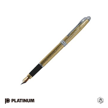 【PLATINUM】白金牌 雕花鍍金 鋼筆PKG-1400 (原廠正貨)