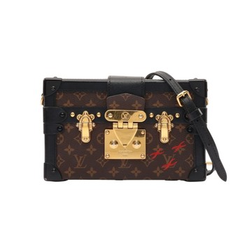 LOUIS VUITTON LV 路易威登 Petite Malle 肩背包 棕色 原花帆布 M40273 【二手名牌BRAND OFF】