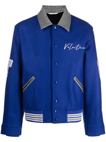 Valentino `Vcrew` Patch Varsity Jacket