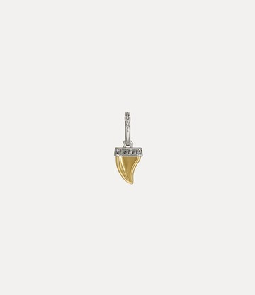 Vivienne Westwood Man. Shark Tooth Single Earring Platinum-gold-black-patina Platinum-gold-black-patina Men