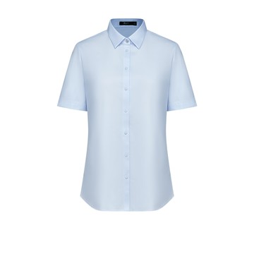 商務易處理短袖上班襯衫/水藍色 | 5122381370