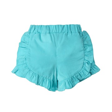 Augelute 女童 梭織荷葉邊短褲 53011