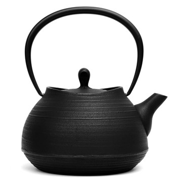 壱鑄堂 南部鐵器 鐵瓶 鐵壺 刷痕1L 黑色 日本製 IH對應