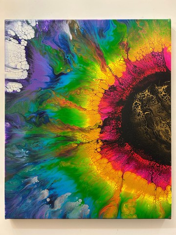 【豔陽下】無框抽象畫