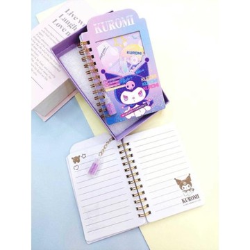 小禮堂 Sanrio 三麗鷗 線圈筆記本附吊飾 酷洛米 大耳狗 人魚漢頓