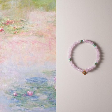 原創紫鋰輝文玩手串紫氣東來手工s925銀手鏈