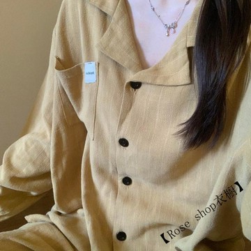 ins風美拉德睡衣女 韓版春秋季新款簡約純色長袖套裝家居服可外穿 長袖睡衣 女生睡衣 睡衣套裝 居家服 長