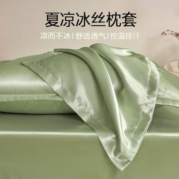 🔥臺灣出貨🔥夏季涼感冰絲枕頭套 真絲枕頭套 蠶絲枕頭巾 純絲枕頭套 天絲頭枕套 純色枕頭套 蠶絲枕套 枕頭套 質感枕頭套