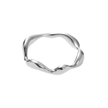 [預購] [韓國] [鋼飾] 冷銀構形戒指 / Cool Silver Form Ring