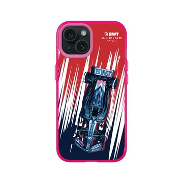 iPhone 15 Clear 粉漾桃 - Alpine - BWT Alpine Formula One Team A524 Comic Style