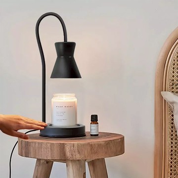 【1990選物】歐式可彎融燭燈 香氛蠟燭暖燈-黑色/白色【墊腳石】