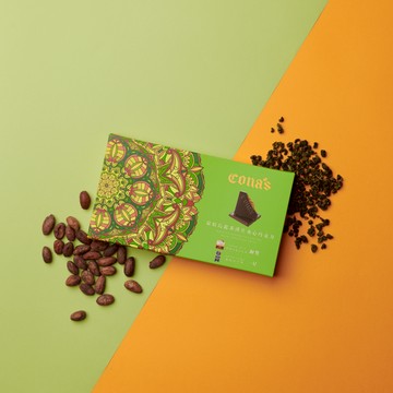 【Cona's妮娜巧克力】炭焙烏龍茶薄片夾心巧克力(12入/盒) 妮娜巧克力