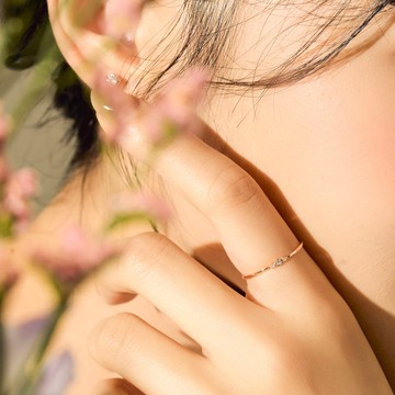 【新品】夏日盛語 花朵 純銀戒指 尾戒推薦 輕珠寶