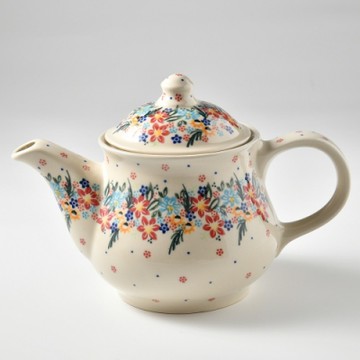 波蘭陶 桃花源系列 茶壺 1.1L 波蘭手工製