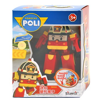SiLverLit 銀輝 POLI 波力 迷你變形羅伊 3 種變化 當車子、變形站立、新裝備加入  1入