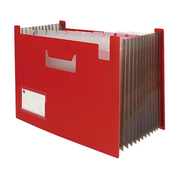 珠友Chuyu站立式風琴夾/LE-06023-02/12層/A4/紅