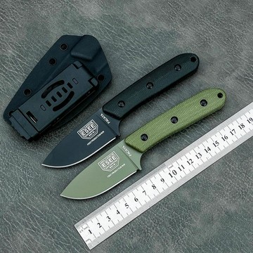 【原野】熱銷高硬度K鞘直刀野外求生戰術刀一體成型隨身多功能小刀子