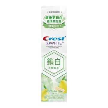 Crest香氛鎖白牙膏-清柚白茶