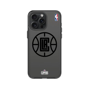 iPhone 15 Pro Max Clear 酷墨灰 - NBA - B&W-洛杉磯快艇 L.A. Clippers B&W - Light