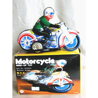 WIND-UP TOY★モーターサイクルMOTORCYCLE（B-11）