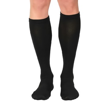 足健美襪品 彈力萊卡舒適壓力襪  2L  顯瘦黑