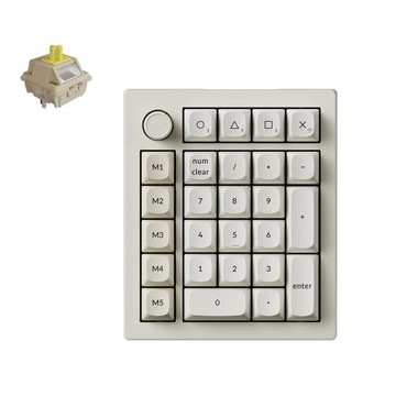 Keychron V0 Ultra 8K 無線數字鍵盤 復古色｜香蕉軸