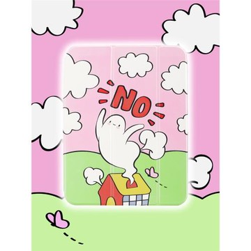 了艾來 NO小幽靈iPad磁吸三折式保護套 原創小眾設計個性適用于iPad Pro蘋果10.9英寸11寸10.2Air4/5平板殼
