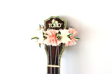 尤克里里专用的缎带饰品 烏克麗麗 尤克里里背带 芙蓉 吉他吊飾