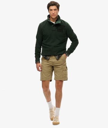 Superdry Men's Men's Organic Cotton Heavy Cargo Shorts Beige / Dress Beige - Size: 30