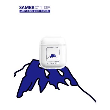 SAM簡約線條適用airpods3蘋果airpodspro2可愛情侶airpods4透明airpods1/2蘋果耳機殼防摔硅膠三代保護殼