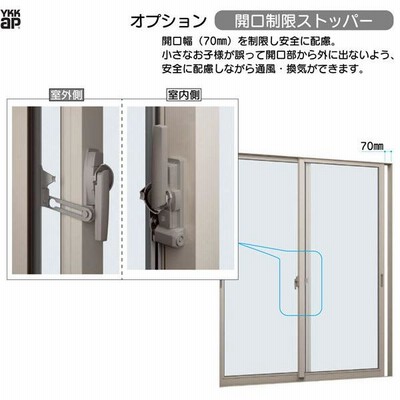 YKKAP窓サッシ 引き違い窓 フレミングJ[複層防音ガラス] 2枚建[面格子