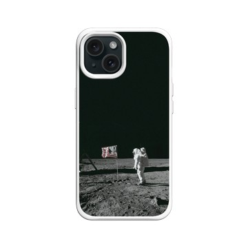 iPhone 15 SolidX 白 - NASA - Apollo 11 - Astronaut Aldrin On The Moon