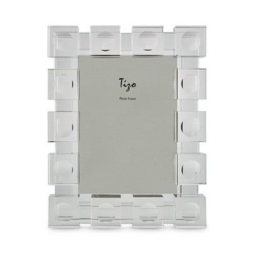 Tizo Clear Cubes Crystal Glass 5 x 7 Picture Frame