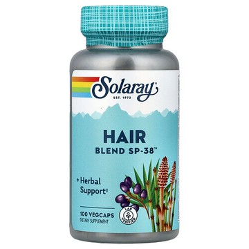 Solaray, 頭髮混合 SP-38™，100 粒素食膠囊