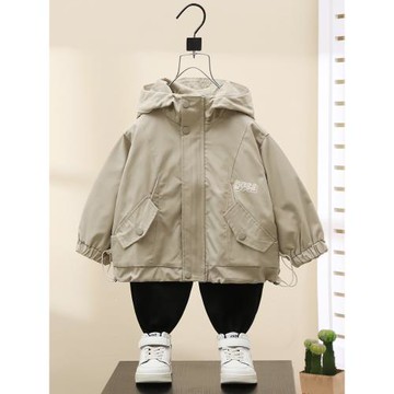 兒童秋裝外套2025新款寶寶衣服時髦男童春秋款帥氣夾克中小童裝潮