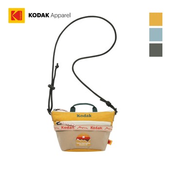 【KODAK Apparel】柯達 小側背包 3色(黃 藍 卡其) KB624010
