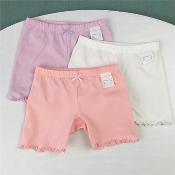 女童安全褲夏薄款純棉打底褲女孩防走光短褲加檔內褲有彈力不變形