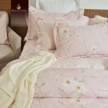 【好傢在】Royal Cover 360織 100%天絲印花寢飾｜木槿之心 七件式床罩組-雙人