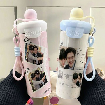 熱銷新品💖檢察官的提案 金允植樸時宇水杯咖啡杯 不鏽鋼浮球吸管保溫杯 辦公水杯喝水杯 大容量便攜咖啡杯學生杯子