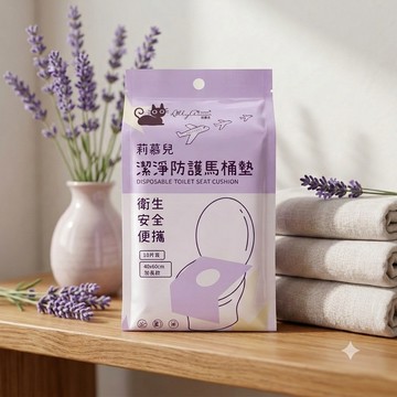 Lilly Amor潔淨防護馬桶墊加長型-10入