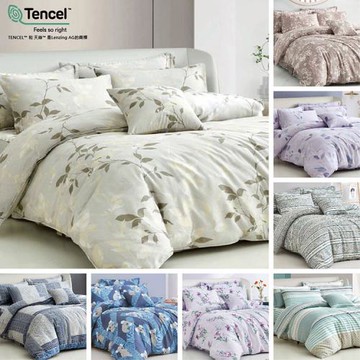 Indian 100%純天絲雙人兩用被床包四件組-8款任選